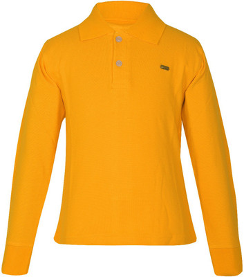 

Gkidz Boys Solid Cotton T Shirt(Yellow, Pack of 1