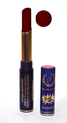 

Colors Queen Star New No Transfer Waterproof Lipsticks(Wine Mahroon)