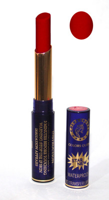 

Colors Queen Star New No Transfer Waterproof Lipsticks(Hot Mahroon)