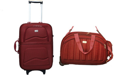 

VIDHI Duffel Bag, Cabin Suitcase Combo(Maroon)