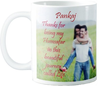 Exocticaa PANKAJLove Quotes LQV107 Ceramic Coffee Mug(330 ml)