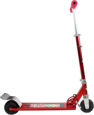 

Fancy 2 wheeler Foldable scooter for kids with wide Foot Space to ride ons kick cycle/rider/scooter for children (Red)(Multicolor)