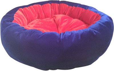 

Hiputee Ultra Soft Reversible Velvet Round Red Blue Dog/Cat Extra Large XL Pet Bed(Red, Blue)