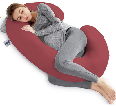 

Blue Horse Plain Pregnancy Pillow Pack of 1(Maroon)