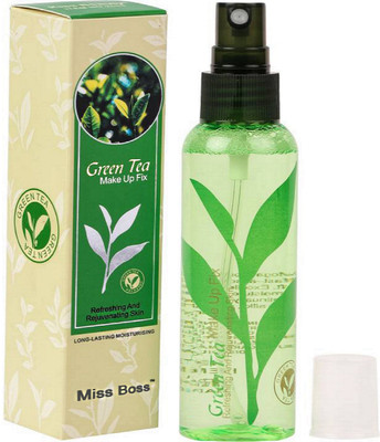 

MISS BOSS kb Green Tea Long Lasting Moisturizing Makeup Fixer Primer - 120 ml(green)
