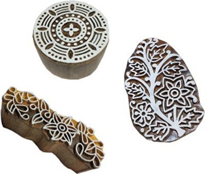 skart wooden printing blocks98 Printing Blocks(Pack of 3)
