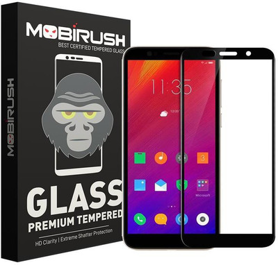 MOBIRUSH Edge To Edge Tempered Glass for Lenovo A5(Pack of 1)