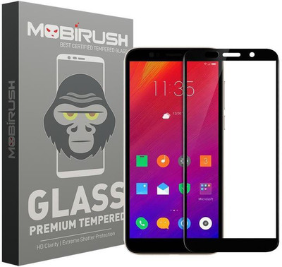 MOBIRUSH Edge To Edge Tempered Glass for Lenovo A5(Pack of 1)