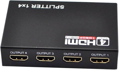 

DIVYE 1x4 HDMI Splitter Media Streaming Device(Black)