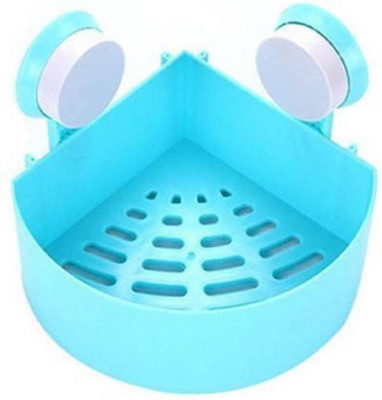 

Holiday Plastic Interdesign Bathroom Kitchen Storage Organize Shelf Rack Triangle Shower Corner Caddy Basket with Wall Mounted Suction Cup Plastic Wall Shelf(Multicolor)