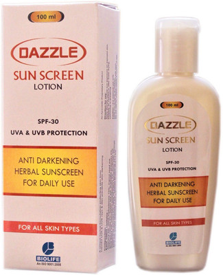 

Dazzle SUN SCREEN LOTION - SPF 30 PA+(100 ml)
