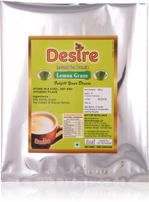

Desire Lemon Grass Ginger tea instant premix for manual and vending machine usage Lemon Grass Tea Pouch(500 g)