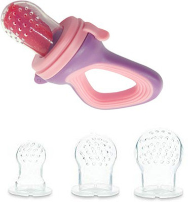 

quality baby fruit feeder teether soother(purple pink)