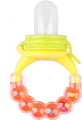 

Baby Shopiieee Baby Food Feeder-Silicone Teether Nibbler Fresh Fruits Vegetable -PI Fruit Nibbler(Multicolor)