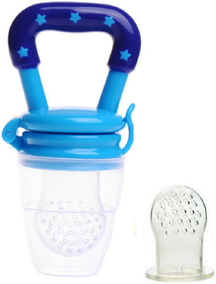 

iJ Fresh Fruit Food Kids Nipple Feeding Safe Milk Feeder, Soother For Baby With 1 Extra Nipple Baby Soother(Blue)