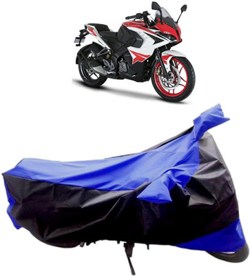 InayaAutoMotive Two Wheeler Cover for Bajaj(Pulsar RS 200, Black, Blue)