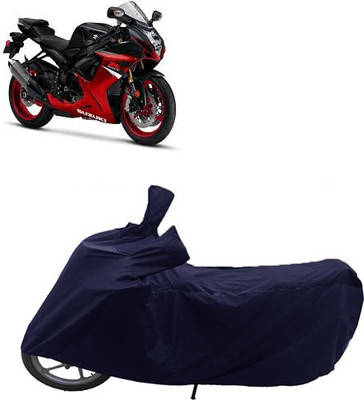 GoldRich Two Wheeler Cover for Suzuki(GSX, Blue)