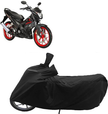 QualityBeast Two Wheeler Cover for Aprilia(Black)