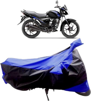 InayaAutoMotive Two Wheeler Cover for Suzuki(Sling Shot, Black, Blue)