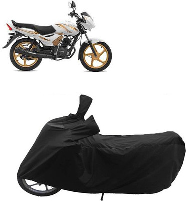 QualityBeast Two Wheeler Cover for TVS(Star City, Black)