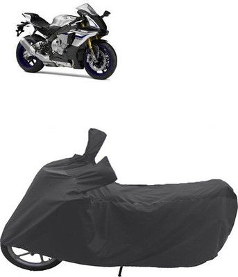 QualityBeast Two Wheeler Cover for Yamaha(Black)