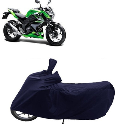 QualityBeast Two Wheeler Cover for Kawasaki(Z250, Blue)