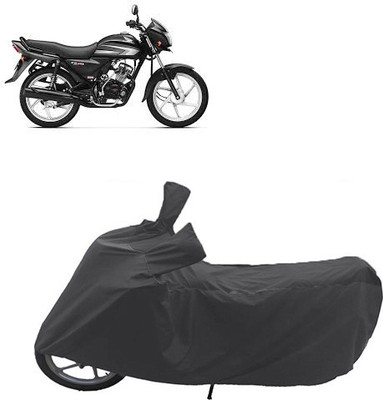 QualityBeast Two Wheeler Cover for Hero(CD 110 Dream, Black)