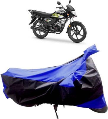 InayaAutoMotive Two Wheeler Cover for Honda(CD 110 Dream, Black, Blue)