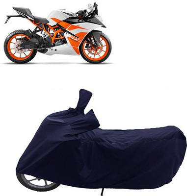 QualityBeast Two Wheeler Cover for Bajaj(RC 200, Blue)