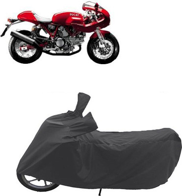 QualityBeast Two Wheeler Cover for Ducati(Black)