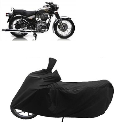 GoldRich Two Wheeler Cover for Royal Enfield(Electra Delux, Black)
