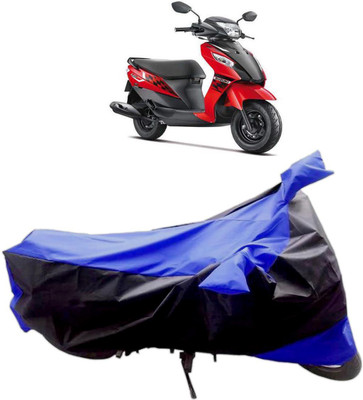 InayaAutoMotive Two Wheeler Cover for Suzuki(Let's, Black, Blue)