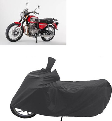 QualityBeast Two Wheeler Cover for Mahindra(Black)