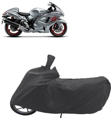 QualityBeast Two Wheeler Cover for Suzuki(Black)