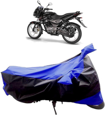 InayaAutoMotive Two Wheeler Cover for Bajaj(Pulsar 150 DTS-i, Black, Blue)