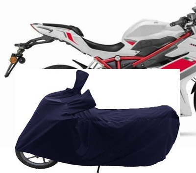 QualityBeast Two Wheeler Cover for DSK Benelli(Blue)