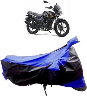 InayaAutoMotive Two Wheeler Cover for TVS(Flame DS 125, Black, Blue)