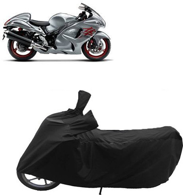 QualityBeast Two Wheeler Cover for Suzuki(Black)