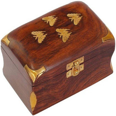 

Triple S Handicrafts WudVanityBox34598 Makeup and Jwellery Vanity Box(Multicolor)