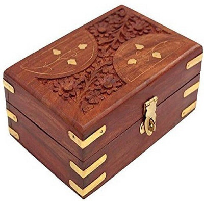 

Triple S Handicrafts WudVanityBox34599 Makeup and Jwellery Vanity Box(Multicolor)