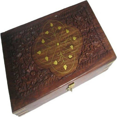 

Triple S Handicrafts WudVanityBox34602 Makeup and Jwellery Vanity Box(Multicolor)
