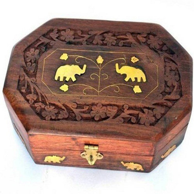 

Triple S Handicrafts WudVanityBox34588 Makeup and Jwellery Vanity Box(Multicolor)