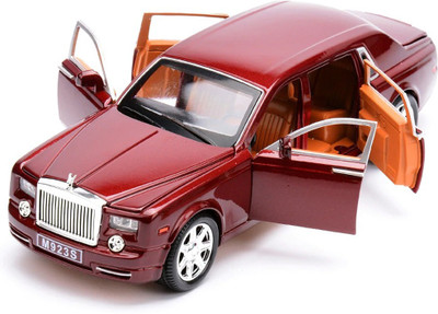 

Sky Model 1:24 Scale Cast Toy Car Pull Back Sedan With Blinking Lights(Red)