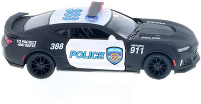

Play King Kinsmart 1:38 Scale Die-Cast 2017 Camaro ZL1 (Police) with Openable Doors & Pull Back Action(Black)