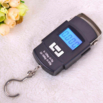 

Khargadham 50KG 110LB Handheld Digital Hanging Hook Scale Weighing Scale(Black)