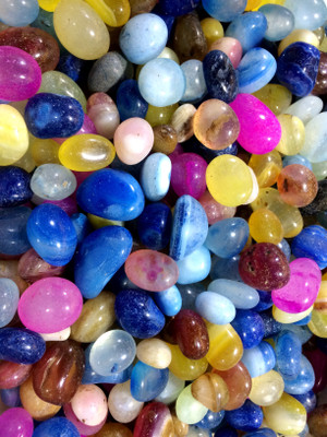

OrchidWala Premium Quality Natural Onyx Pebbles | Onyx Pebbles for Aquarium | Shiny Marble Stone Pebbles for Vase Fillers Outdoor | Garden Decoration | Polished Onyx Pebbles Marble Planted Substrate(Multicolor)