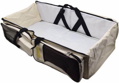 

vepson Portable Multifunctional Baby Travel Bed Cot Cum Folding Mummy Diaper Bag Baby Bed Foldable(Fabric, Multicolor)
