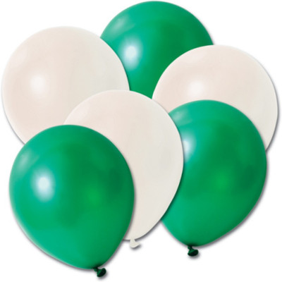 

Krishna Solid VT0276 Balloon(Green, White, Pack of 100)