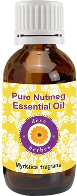 

Deve Herbes Pure Nutmeg Essential Oil (Myristica fragrans) 100% Natural Therapeutic Grade Steam Distilled(50 ml)