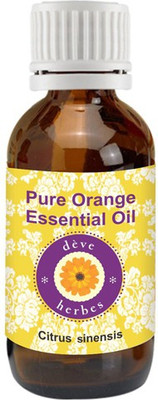 

Deve Herbes Pure Orange Essential Oil (Citrus sinensis) 100% Natural Therapeutic Grade Steam Distilled(50 ml)